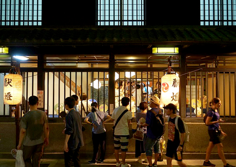 The exhibition event at the Gion Festival