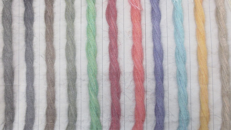様々な種類の麻糸