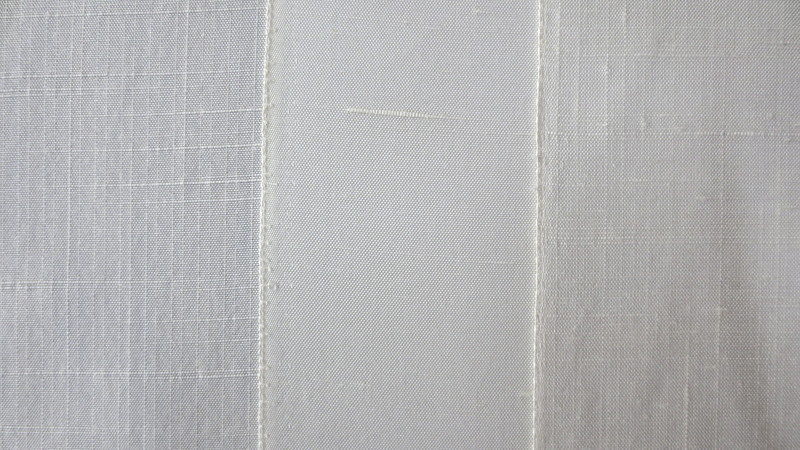 紬地の例　白い布